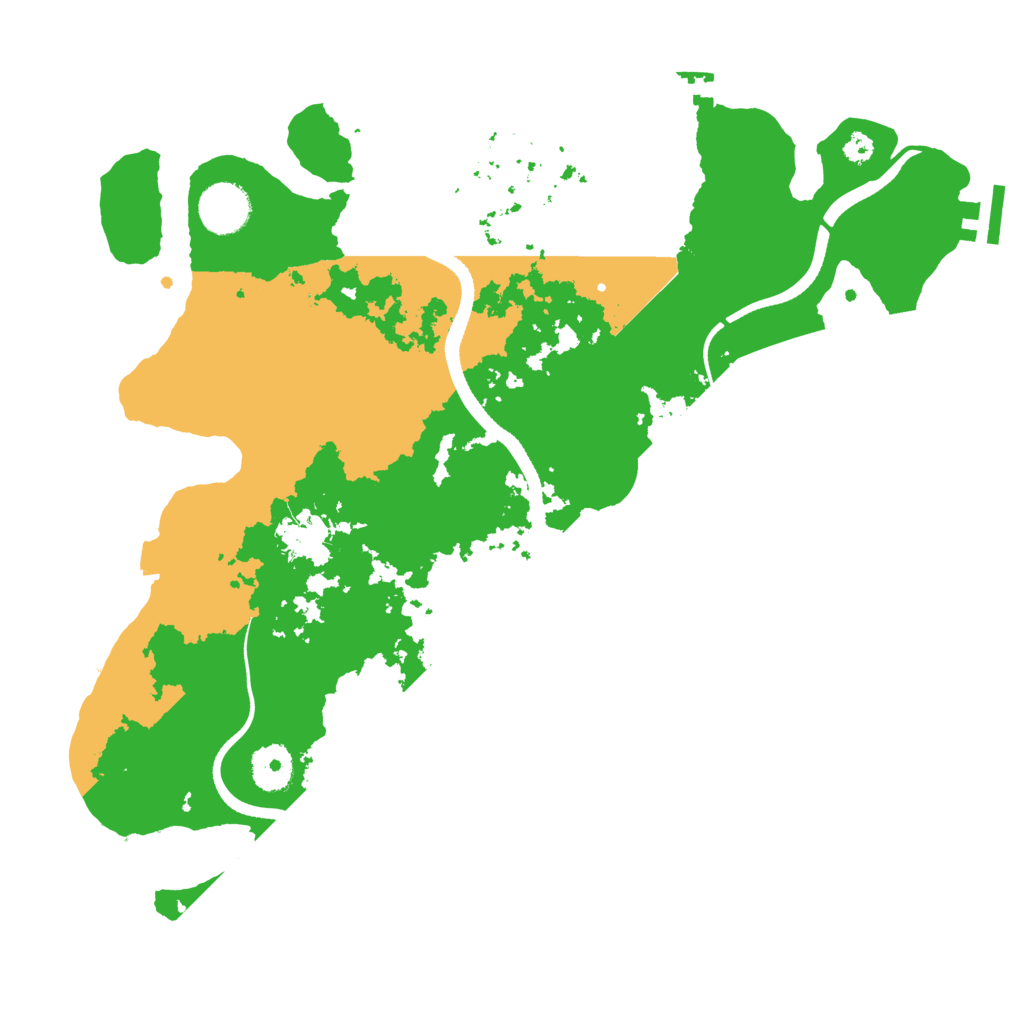 Biome Rust Map: Procedural Map, Size: 3500, Seed: 9145