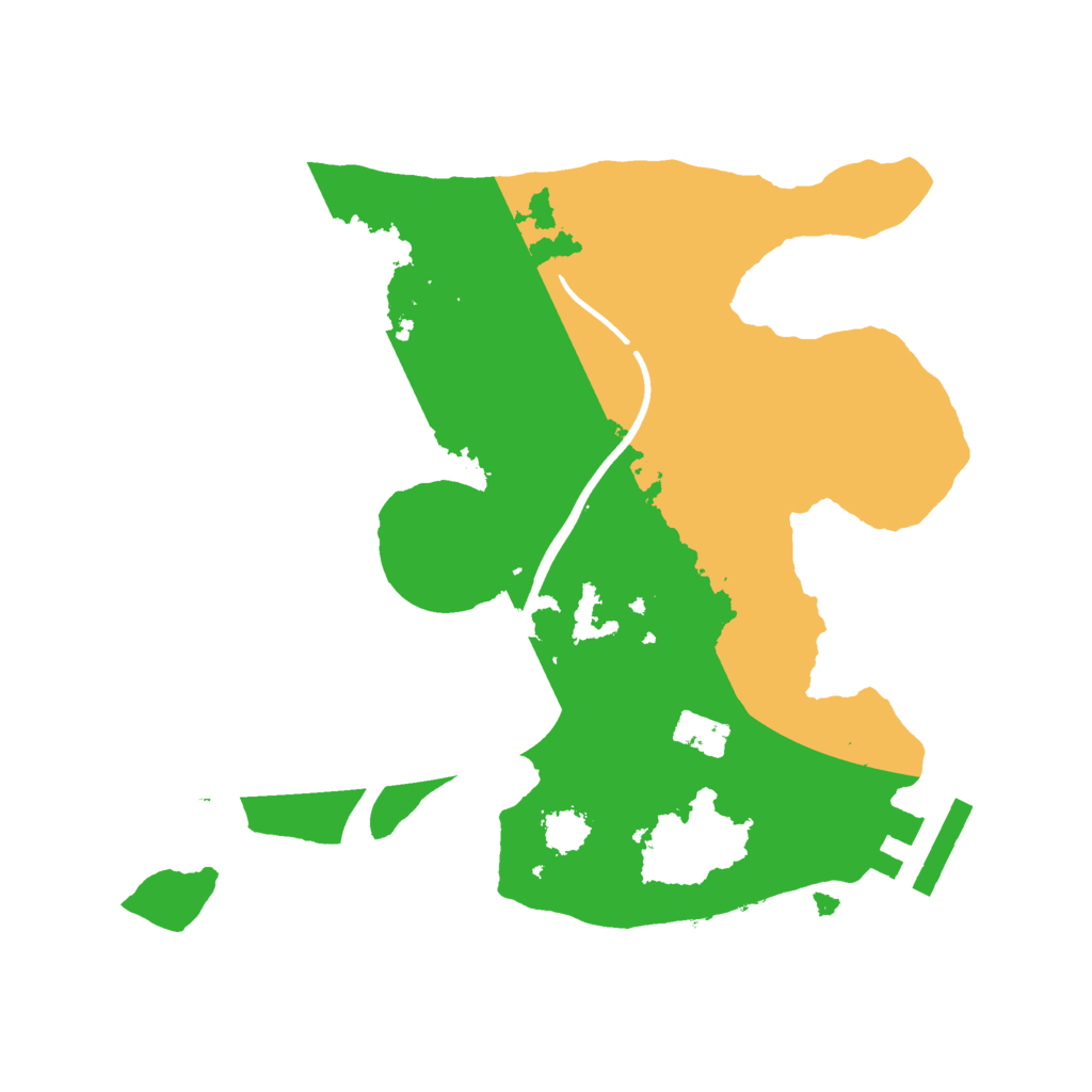 Biome Rust Map: Procedural Map, Size: 2200, Seed: 723677889