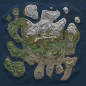 Thumbnail Rust Map: Procedural Map, Size: 4000, Seed: 1435790821, 18 Monuments