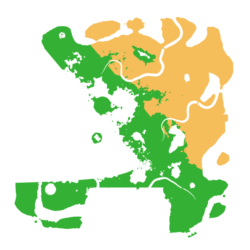 Biome Rust Map: Procedural Map, Size: 4000, Seed: 158123