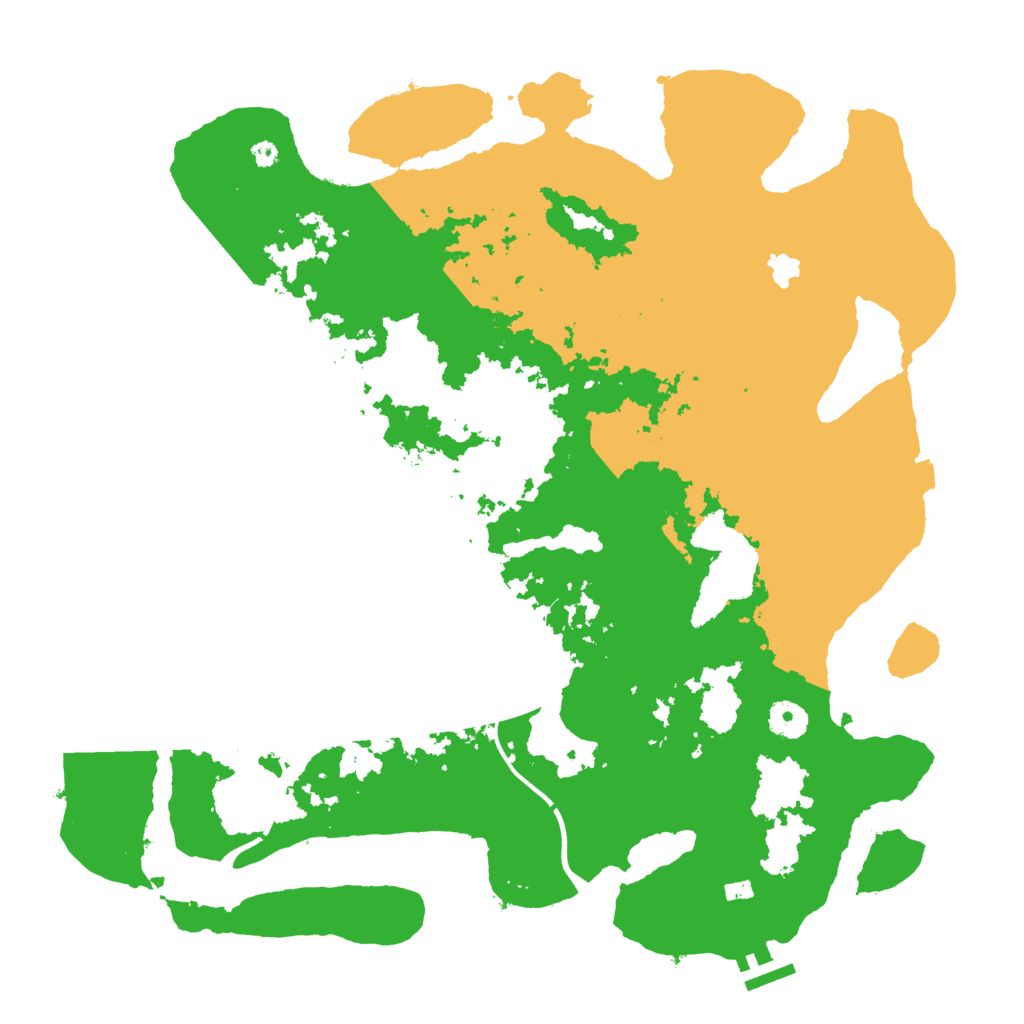 Biome Rust Map: Procedural Map, Size: 4000, Seed: 158123