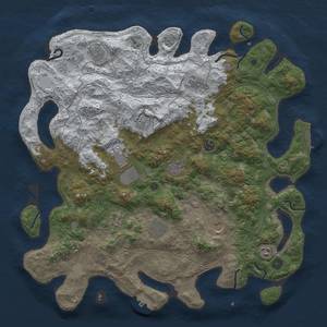 Thumbnail Rust Map: Procedural Map, Size: 4500, Seed: 1427588753, 20 Monuments