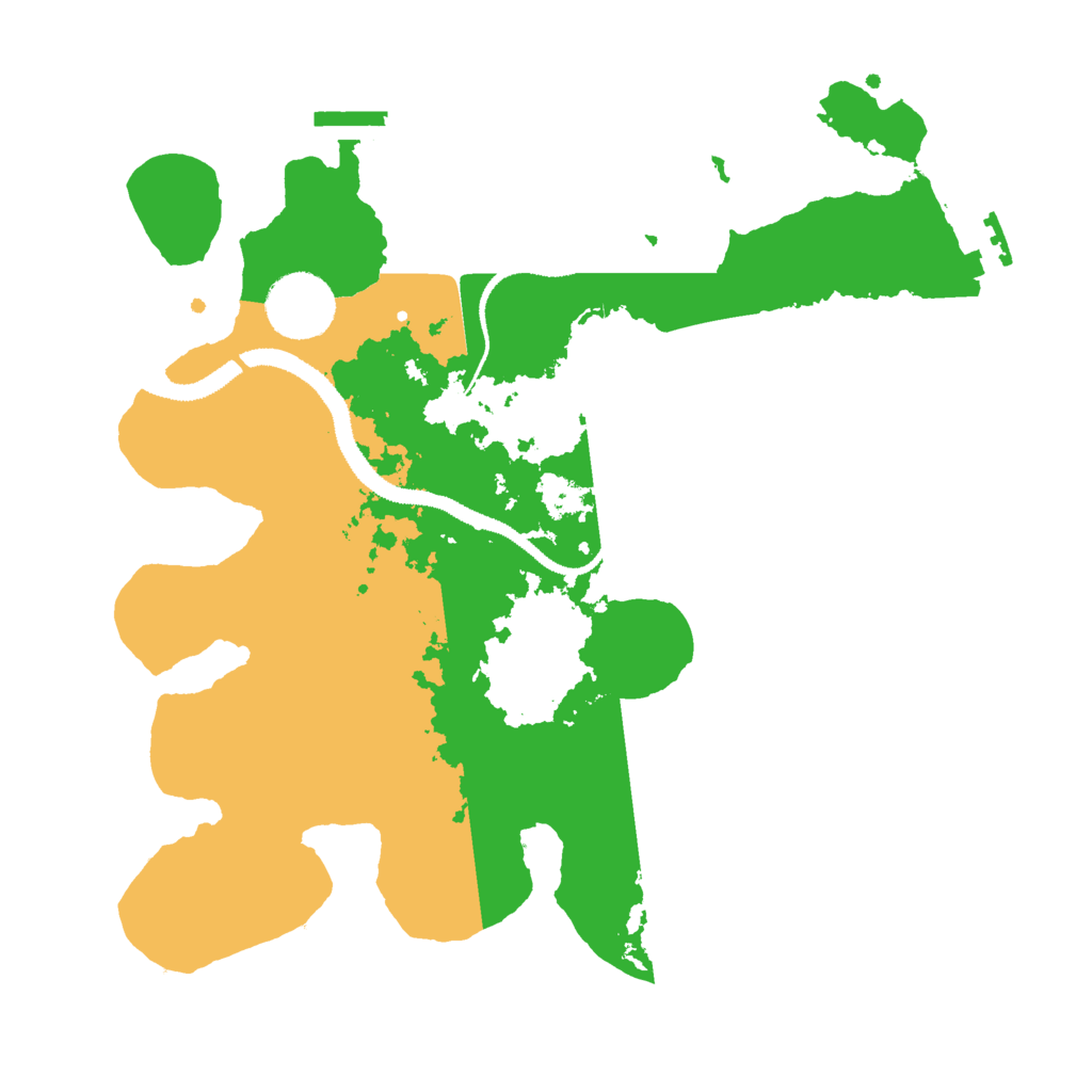 Biome Rust Map: Procedural Map, Size: 3000, Seed: 1211996386
