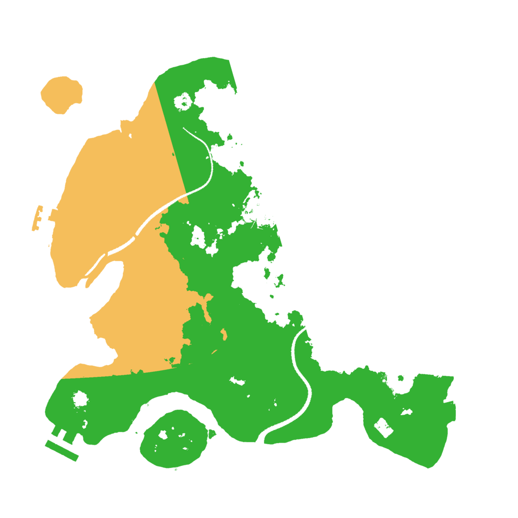 Biome Rust Map: Procedural Map, Size: 3000, Seed: 85858