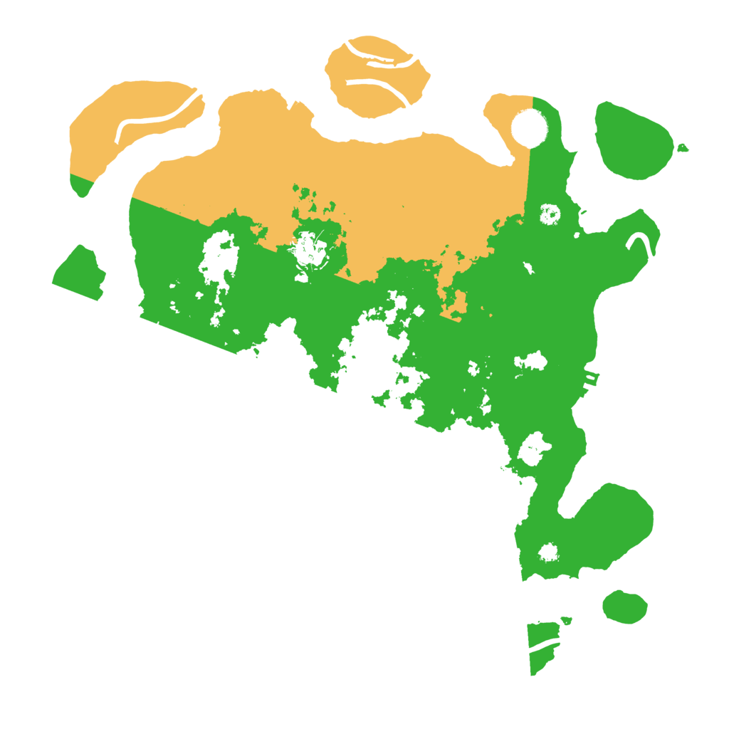 Biome Rust Map: Procedural Map, Size: 3500, Seed: 54743993