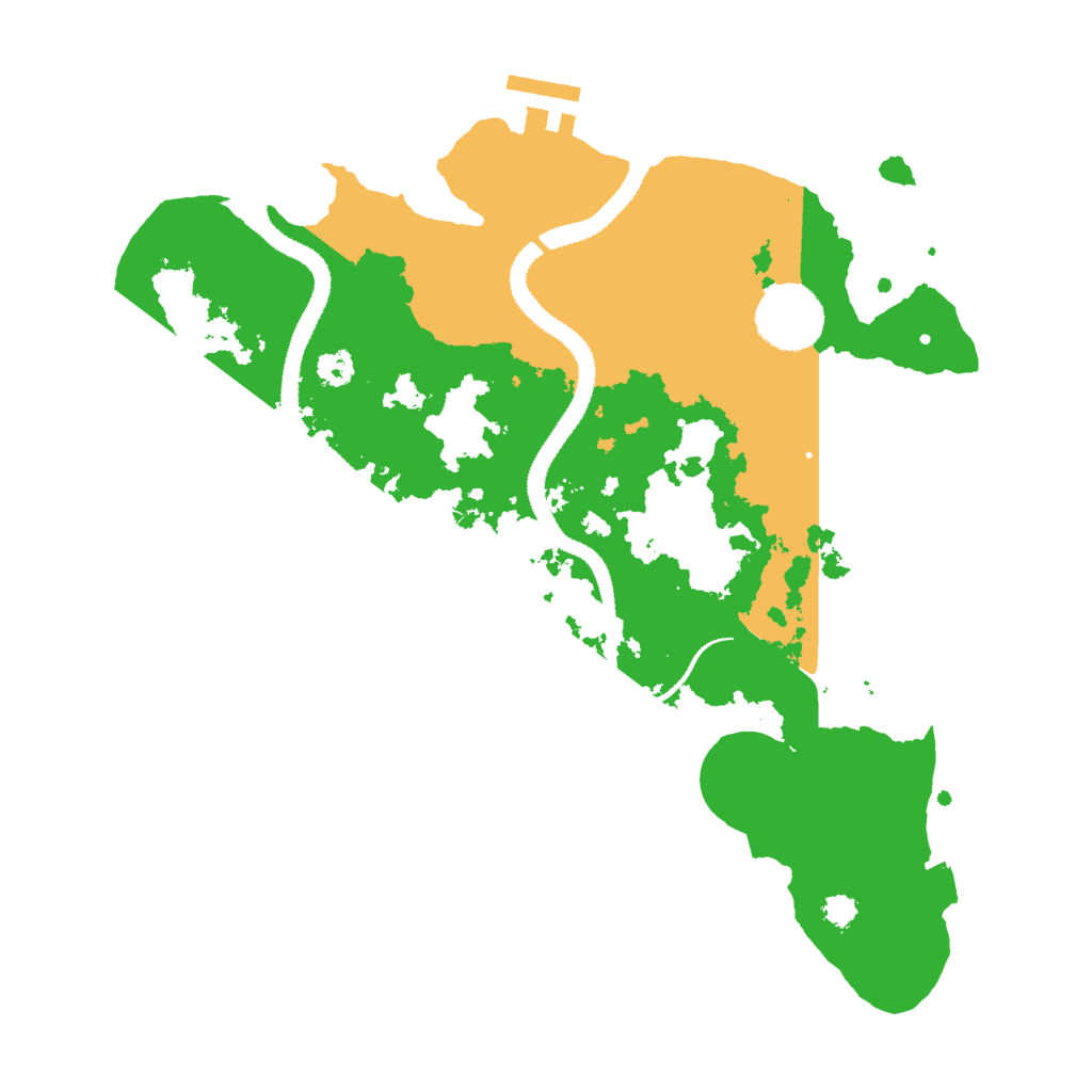 Biome Rust Map: Procedural Map, Size: 3000, Seed: 31337