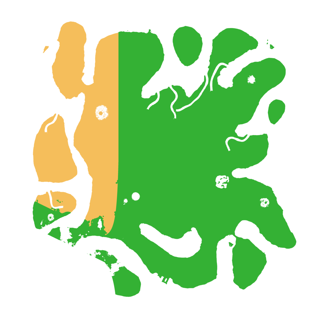 Biome Rust Map: Procedural Map, Size: 3500, Seed: 18985