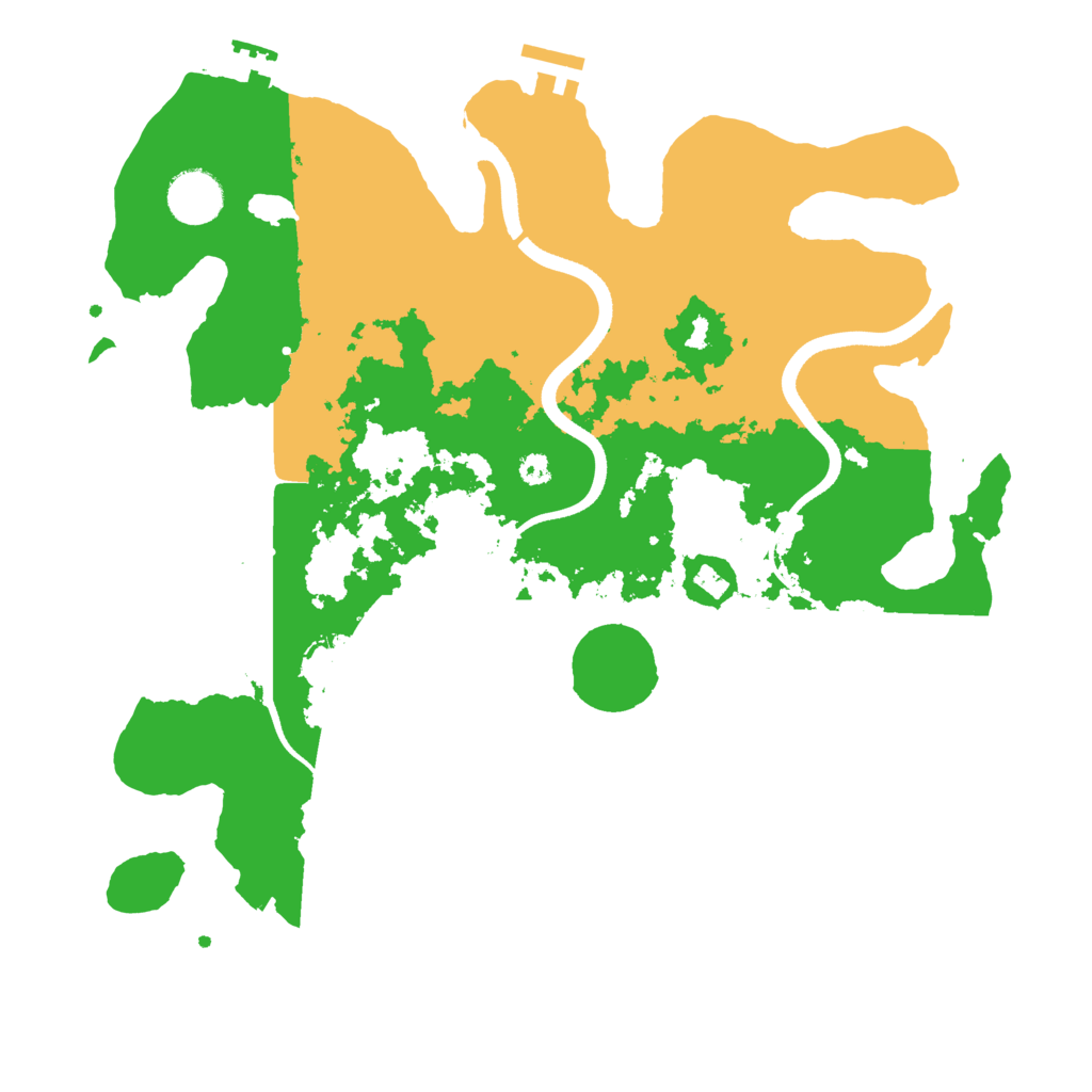 Biome Rust Map: Procedural Map, Size: 3500, Seed: 186573472