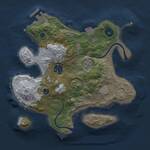 Thumbnail Rust Map: Procedural Map, Size: 2500, Seed: 25000, 4 Monuments