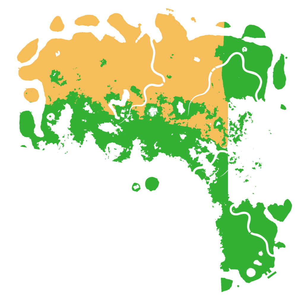 Biome Rust Map: Procedural Map, Size: 6000, Seed: 1575489276