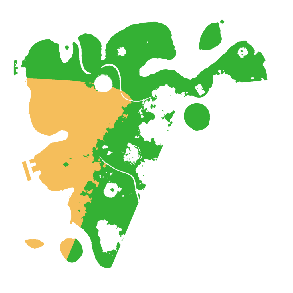 Biome Rust Map: Procedural Map, Size: 3000, Seed: 689191172