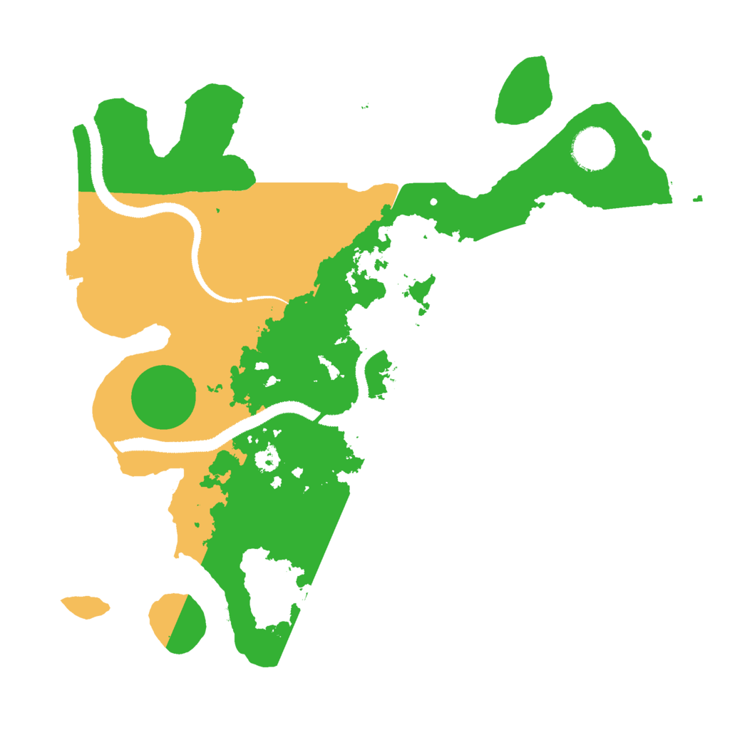 Biome Rust Map: Procedural Map, Size: 3000, Seed: 689191172