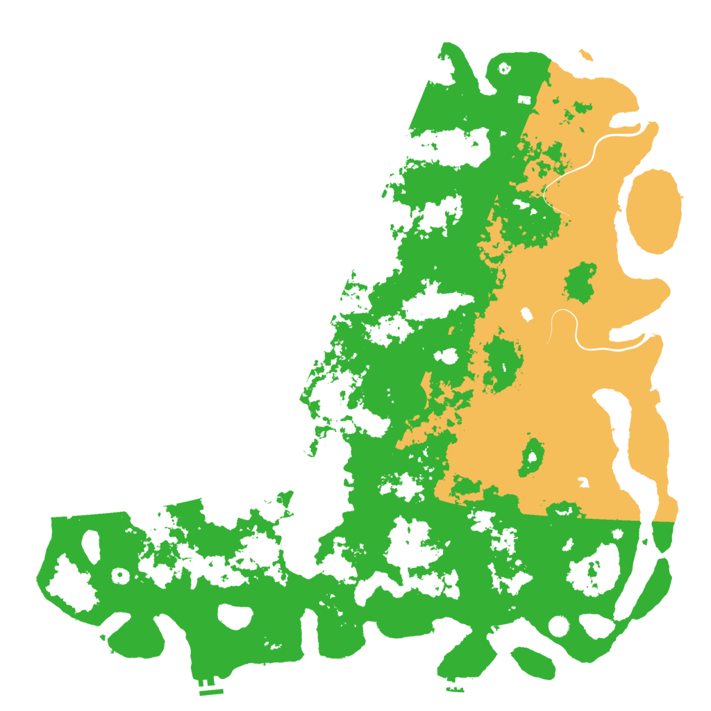 Biome Rust Map: Procedural Map, Size: 6000, Seed: 92095