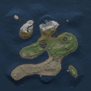 Thumbnail Rust Map: Procedural Map, Size: 2000, Seed: 1987, 8 Monuments