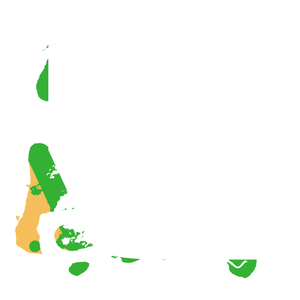 Biome Rust Map: Procedural Map, Size: 3400, Seed: 32311