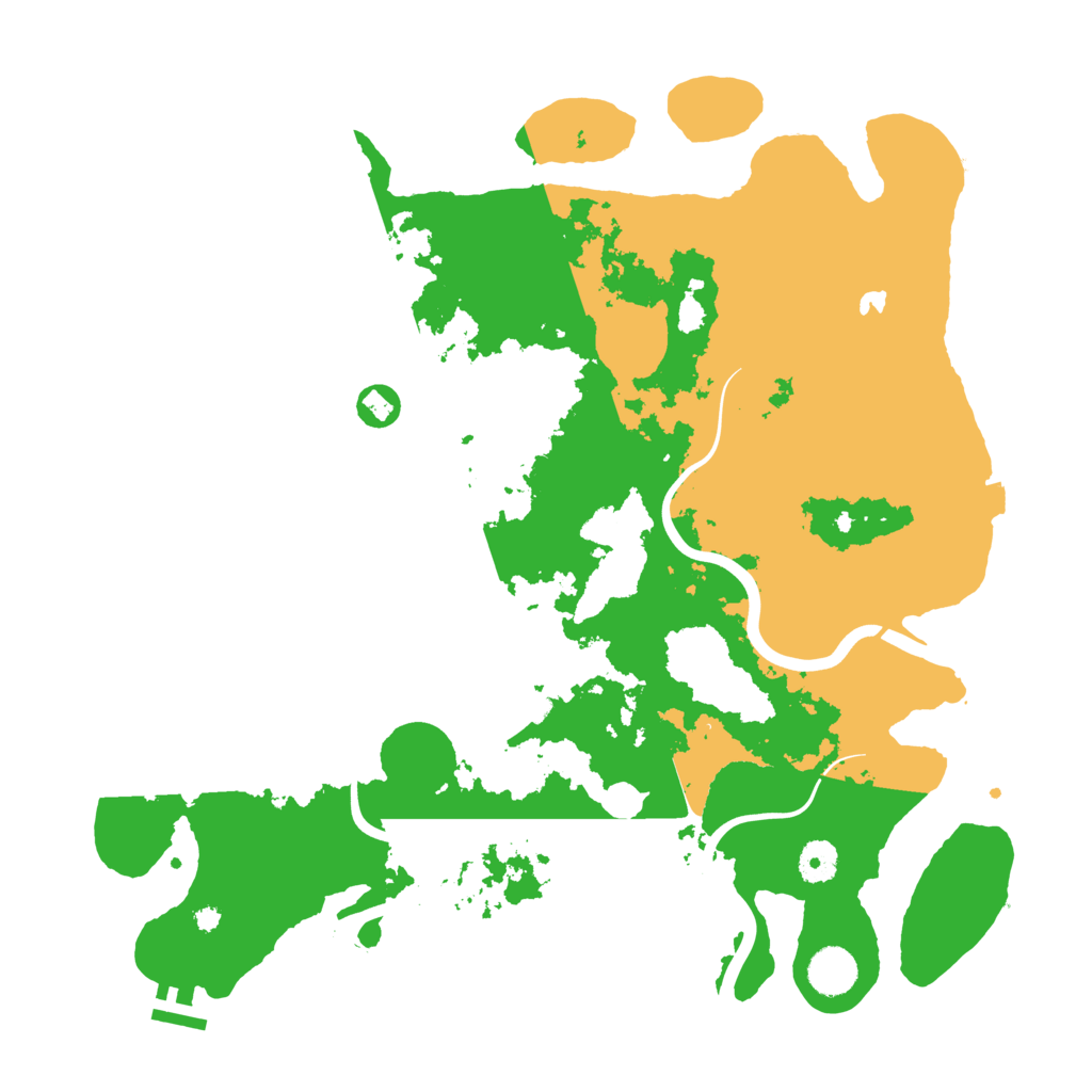 Biome Rust Map: Procedural Map, Size: 4000, Seed: 3029