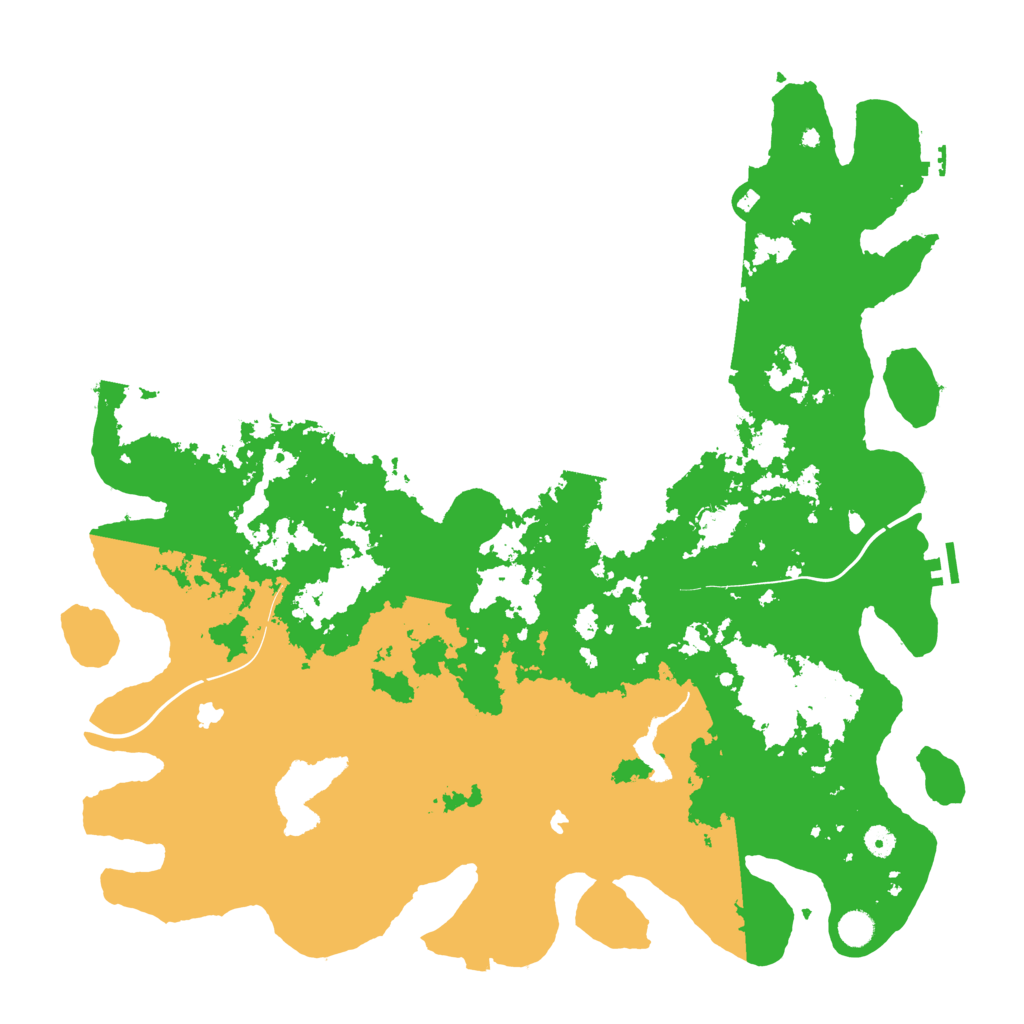 Biome Rust Map: Procedural Map, Size: 5000, Seed: 1993518410