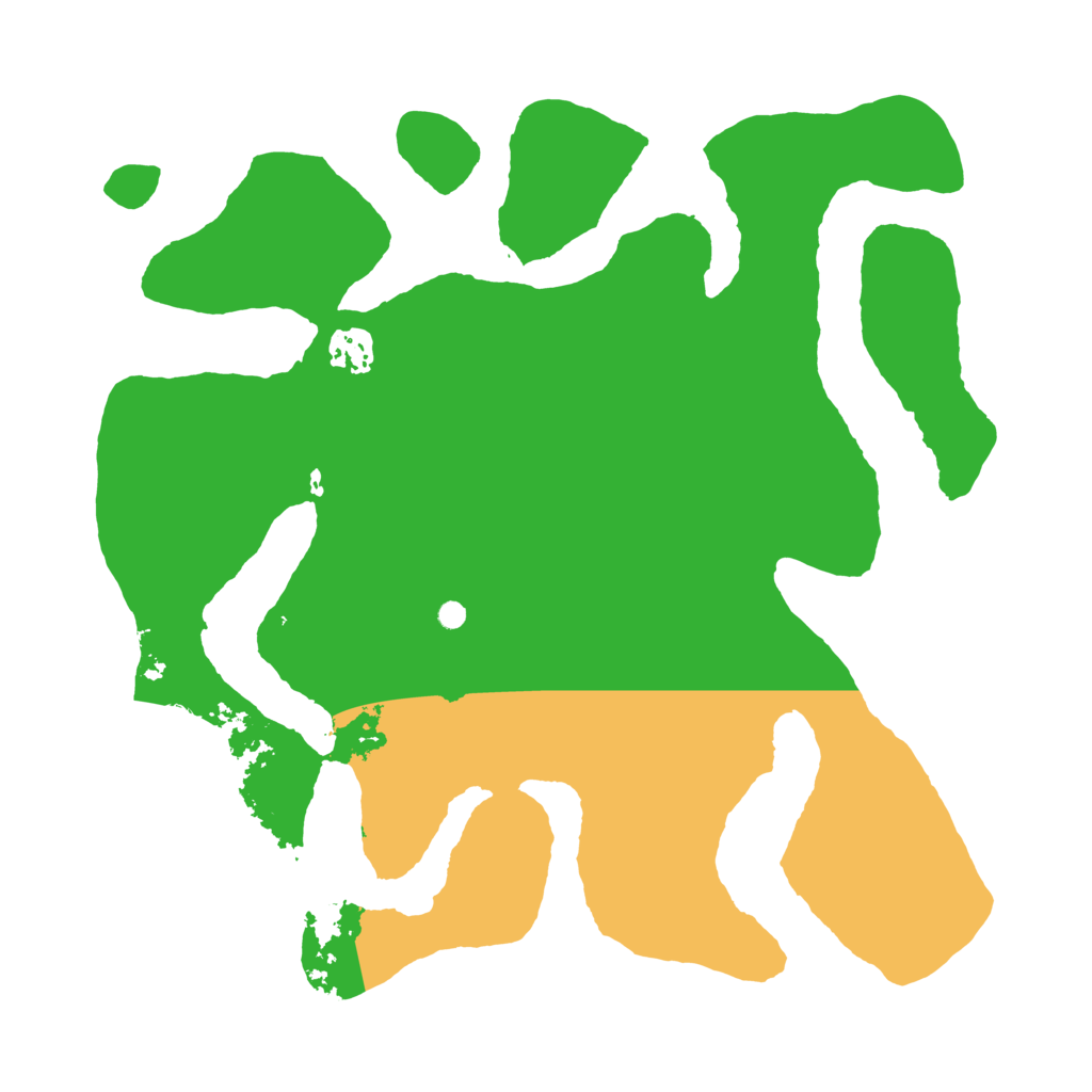 Biome Rust Map: Barren, Size: 3500, Seed: 2058