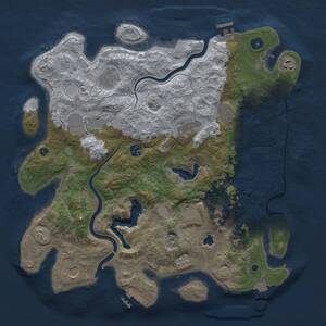 Thumbnail Rust Map: Procedural Map, Size: 4000, Seed: 238082, 15 Monuments