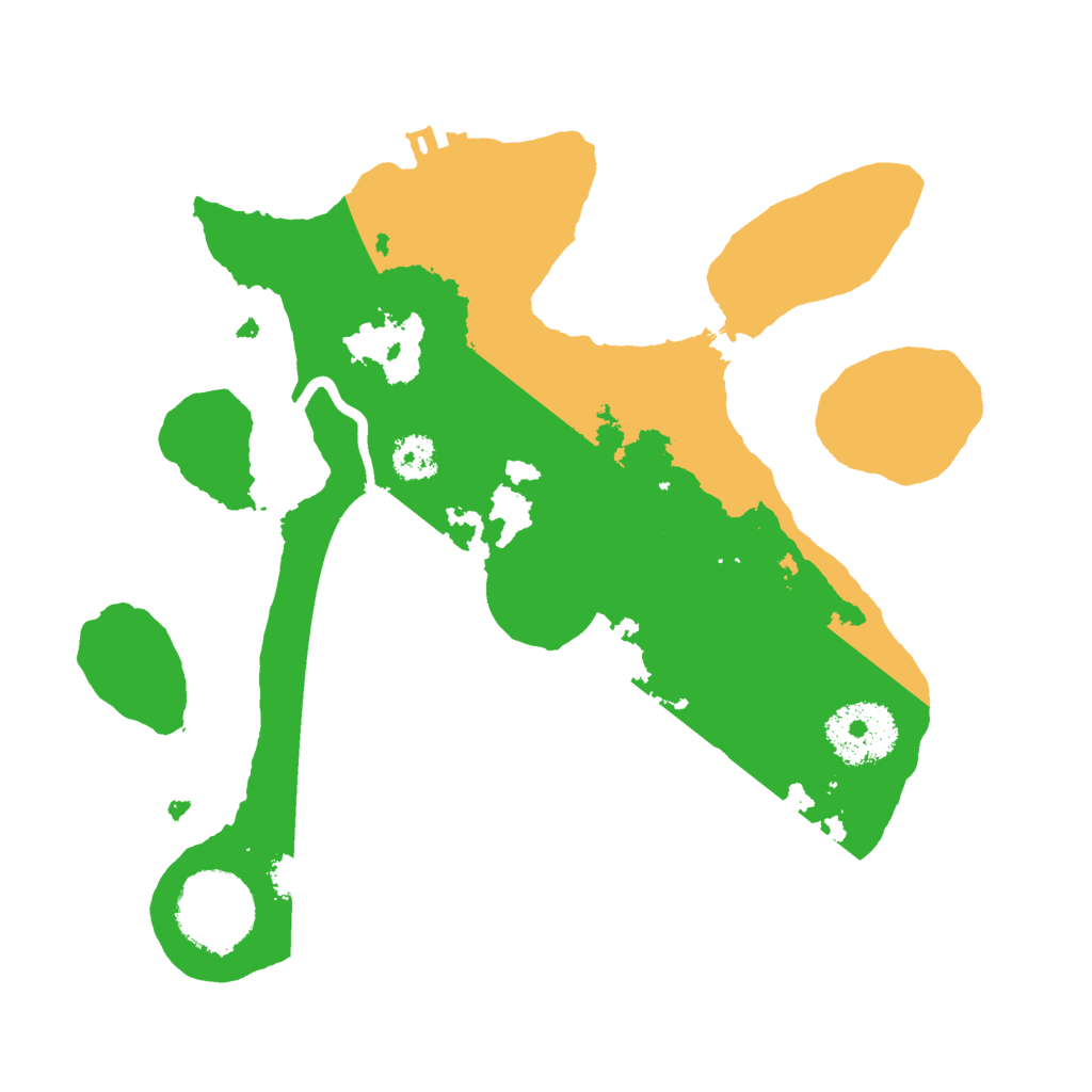 Biome Rust Map: Procedural Map, Size: 2500, Seed: 12632