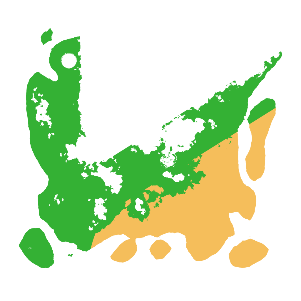 Biome Rust Map: Barren, Size: 3500, Seed: 1016898292