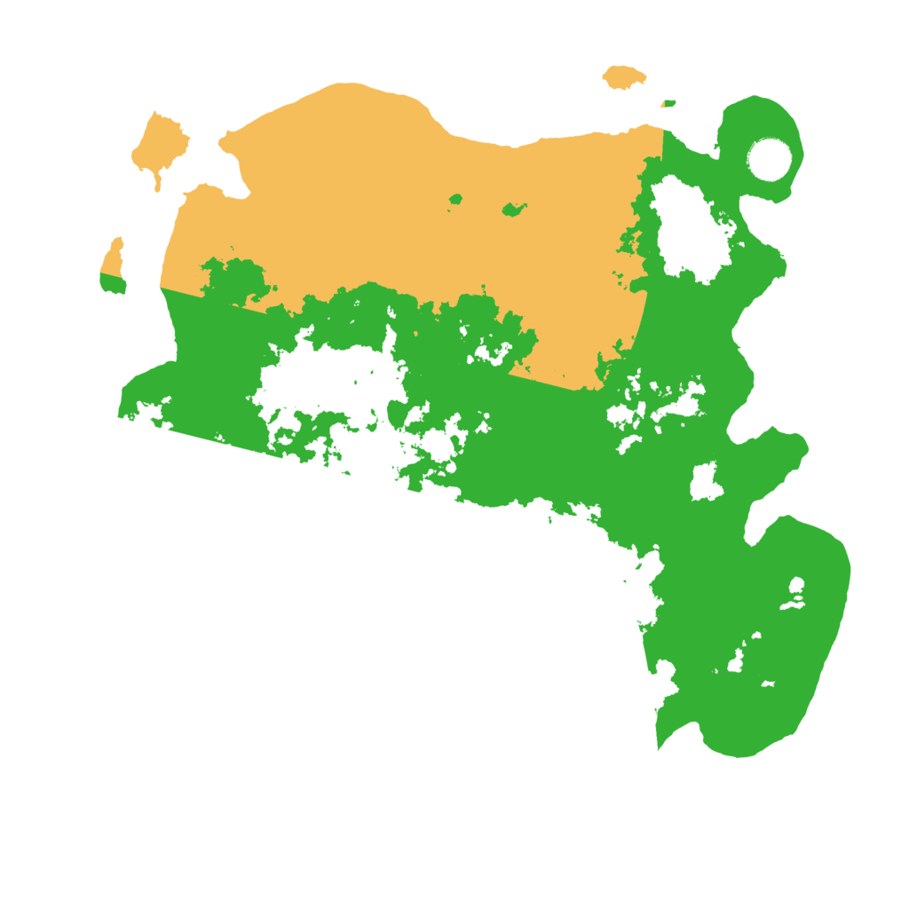 Biome Rust Map: Barren, Size: 3700, Seed: 490789831