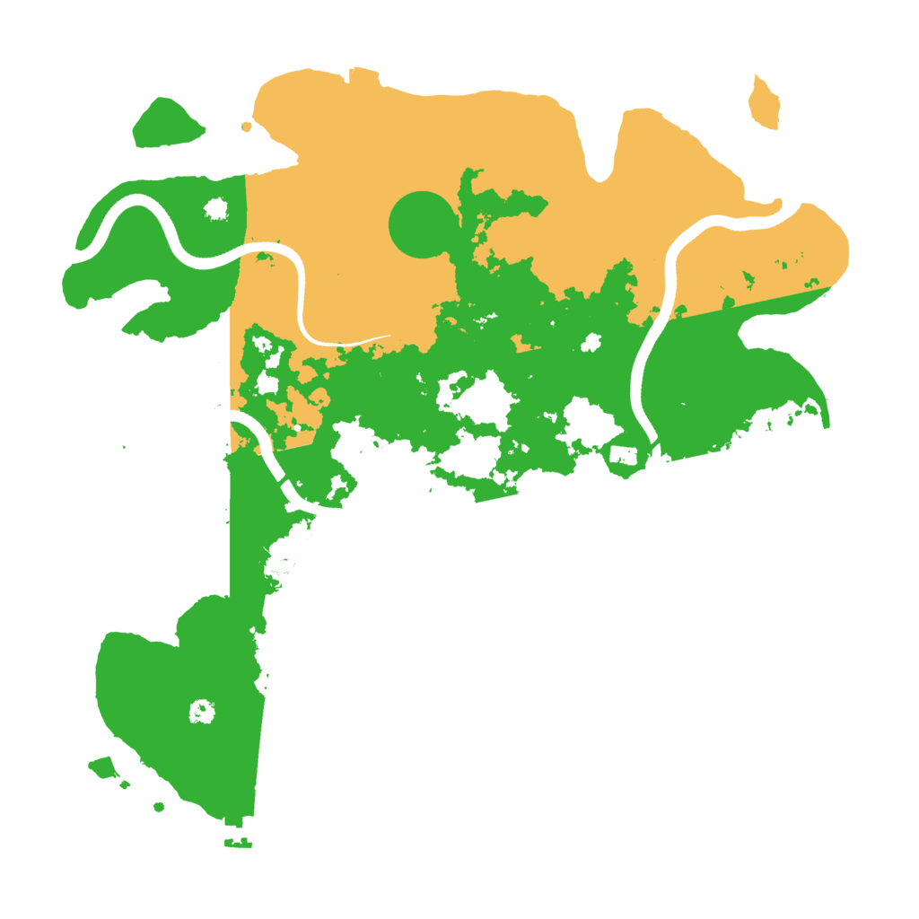 Biome Rust Map: Procedural Map, Size: 3600, Seed: 3747