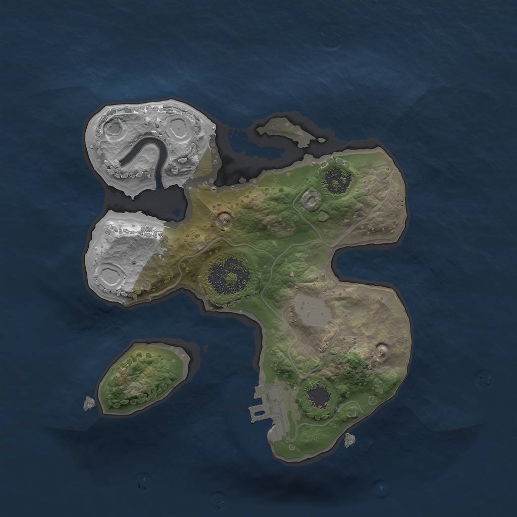 Rust Map: Procedural Map, Size: 1985, Seed: 4329492, 6 Monuments