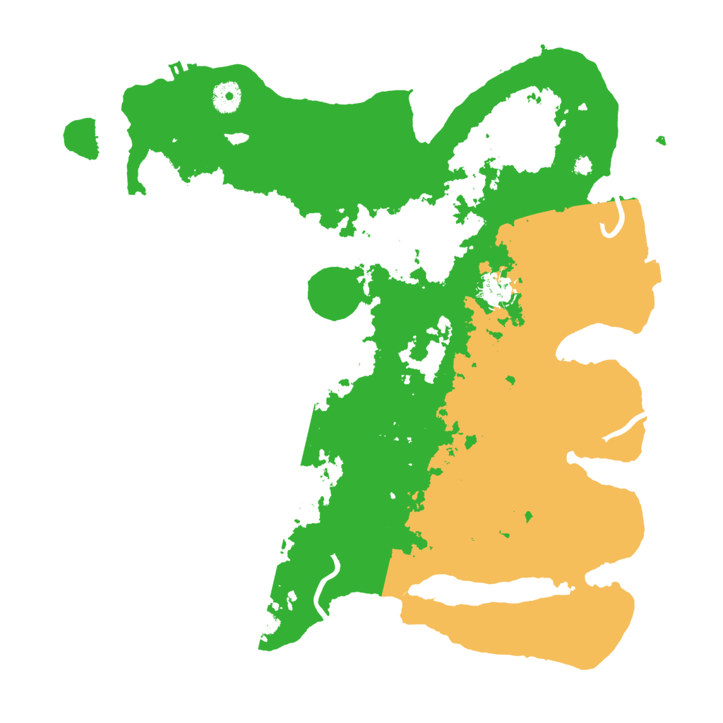 Biome Rust Map: Procedural Map, Size: 3600, Seed: 58568686