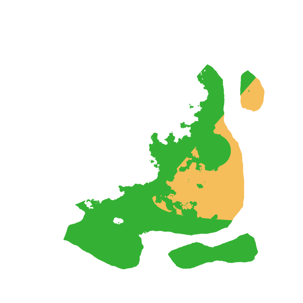 Biome Rust Map: Barren, Size: 2500, Seed: 8477