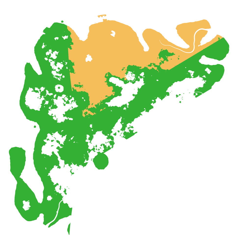 Biome Rust Map: Procedural Map, Size: 4500, Seed: 23542