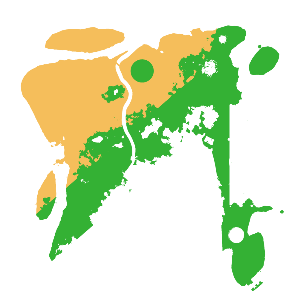 Biome Rust Map: Procedural Map, Size: 3500, Seed: 47265