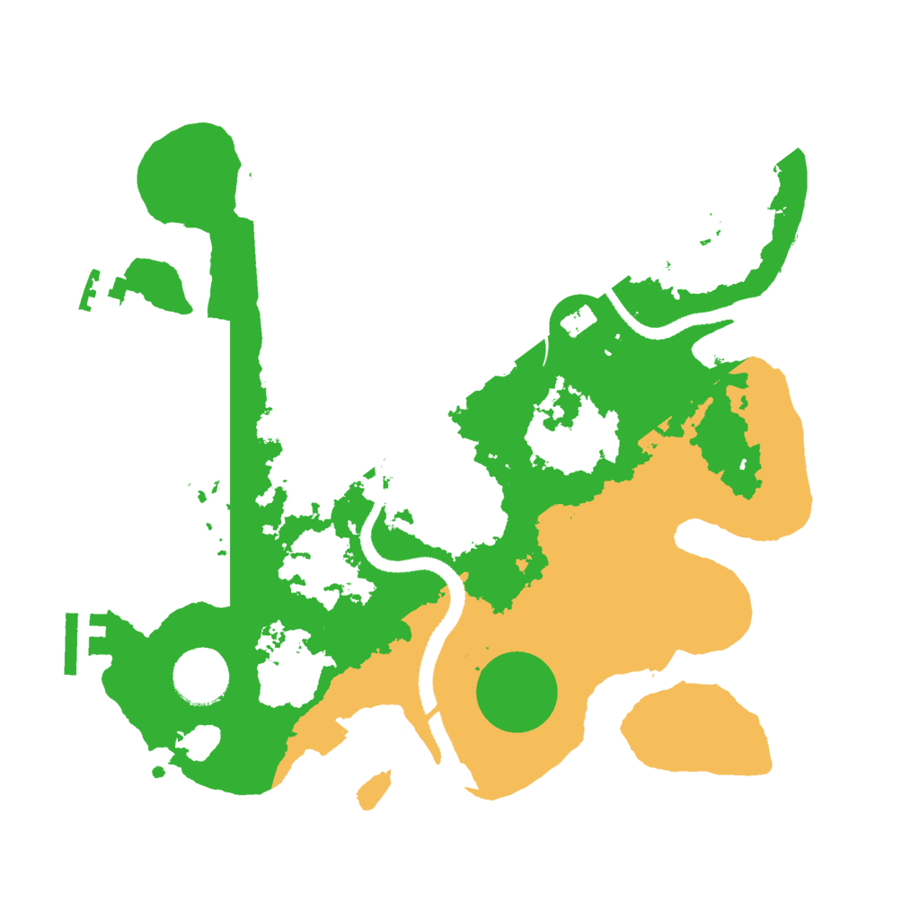 Biome Rust Map: Procedural Map, Size: 3000, Seed: 836845