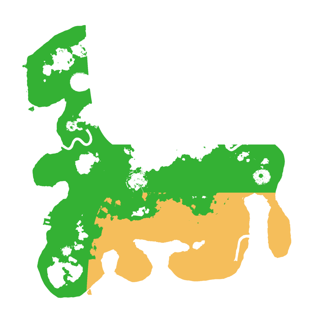 Biome Rust Map: Procedural Map, Size: 3000, Seed: 120404