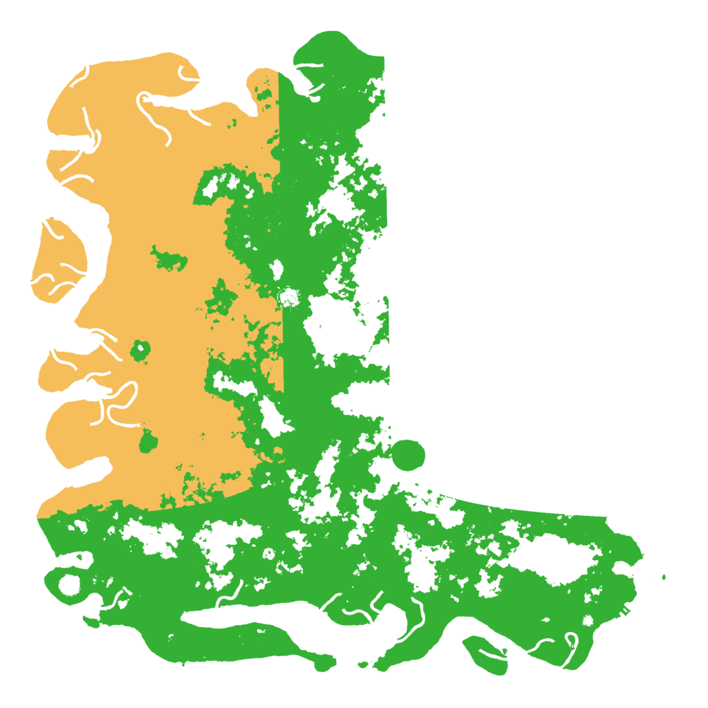 Biome Rust Map: Procedural Map, Size: 6000, Seed: 1299963171