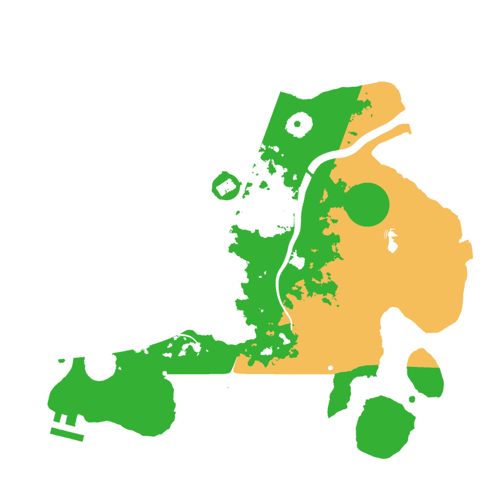 Biome Rust Map: Procedural Map, Size: 3000, Seed: 419320