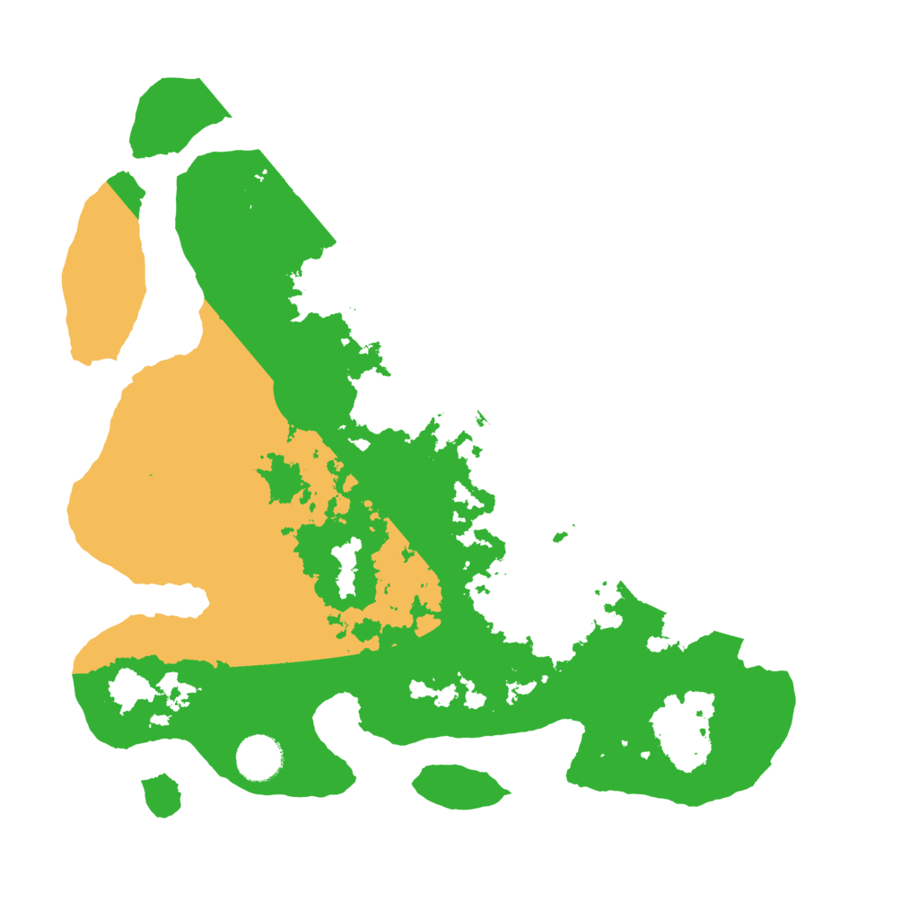 Biome Rust Map: Barren, Size: 3500, Seed: 1234567890