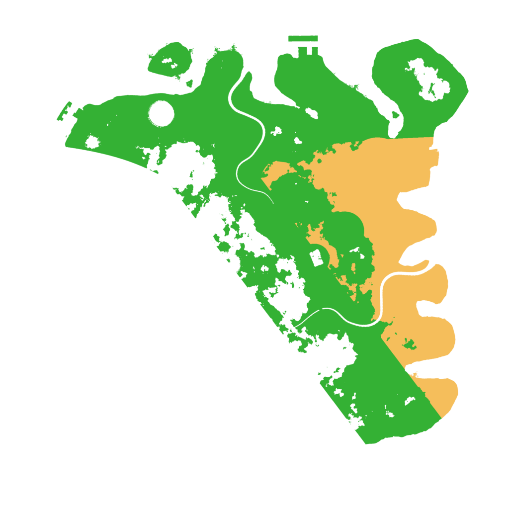 Biome Rust Map: Procedural Map, Size: 3500, Seed: 883308515