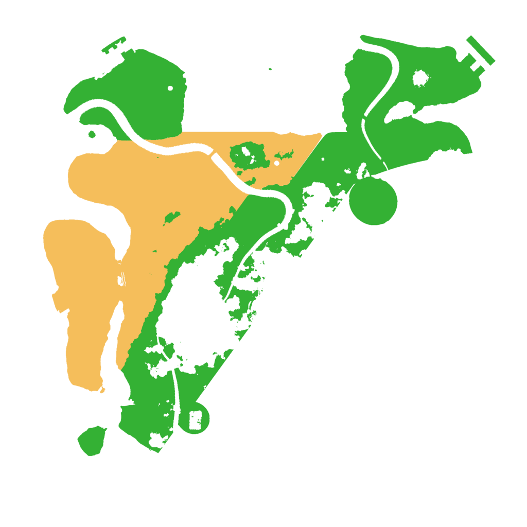 Biome Rust Map: Procedural Map, Size: 3000, Seed: 459785