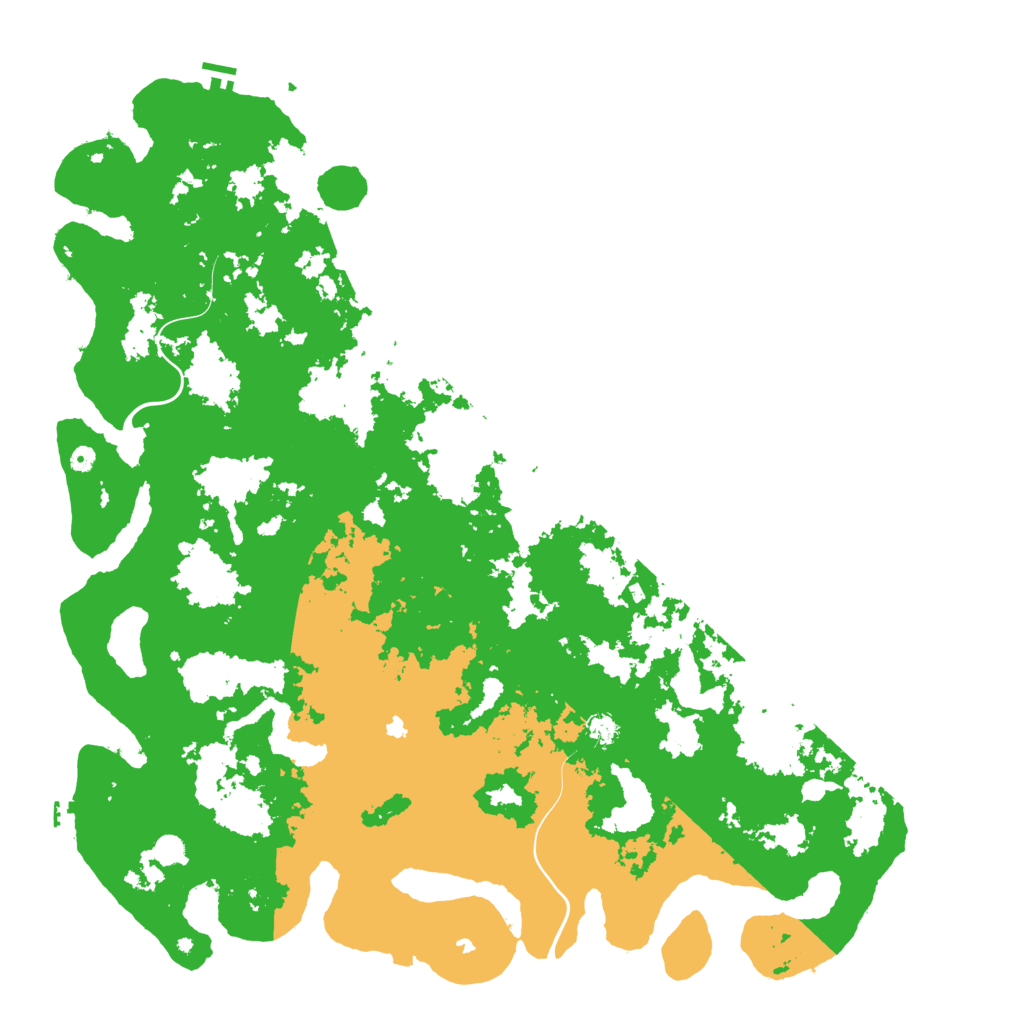 Biome Rust Map: Procedural Map, Size: 6000, Seed: 738073021