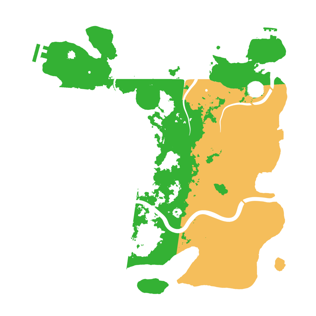 Biome Rust Map: Procedural Map, Size: 3500, Seed: 80628884