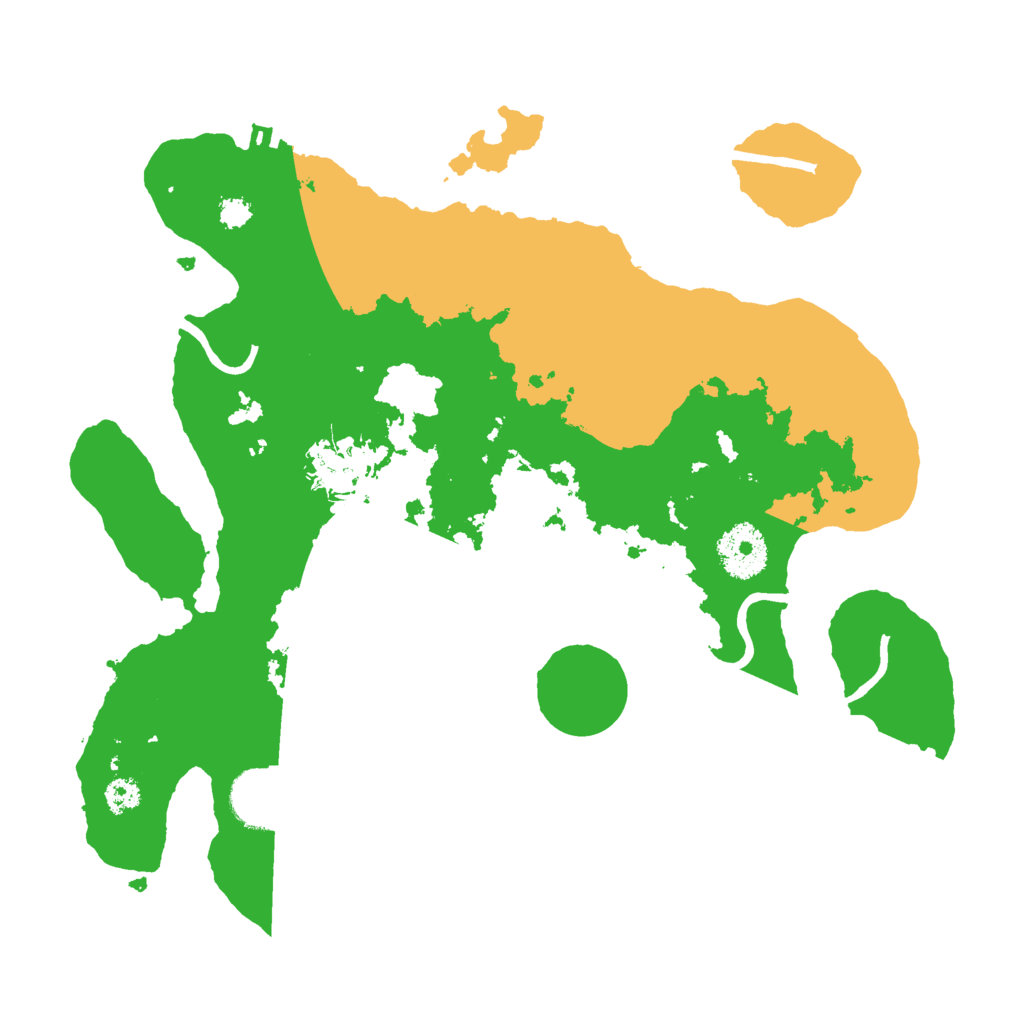 Biome Rust Map: Procedural Map, Size: 3000, Seed: 758152