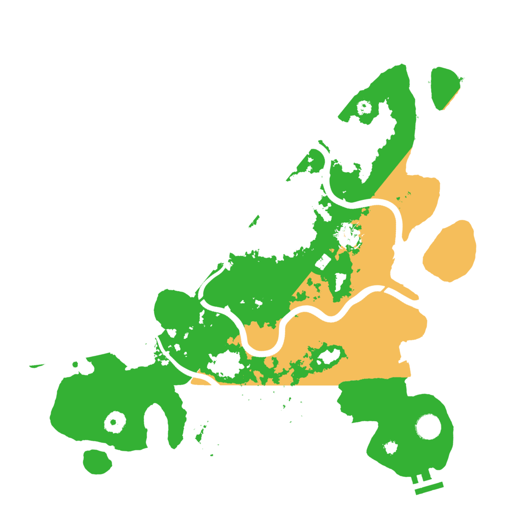 Biome Rust Map: Procedural Map, Size: 3600, Seed: 1224