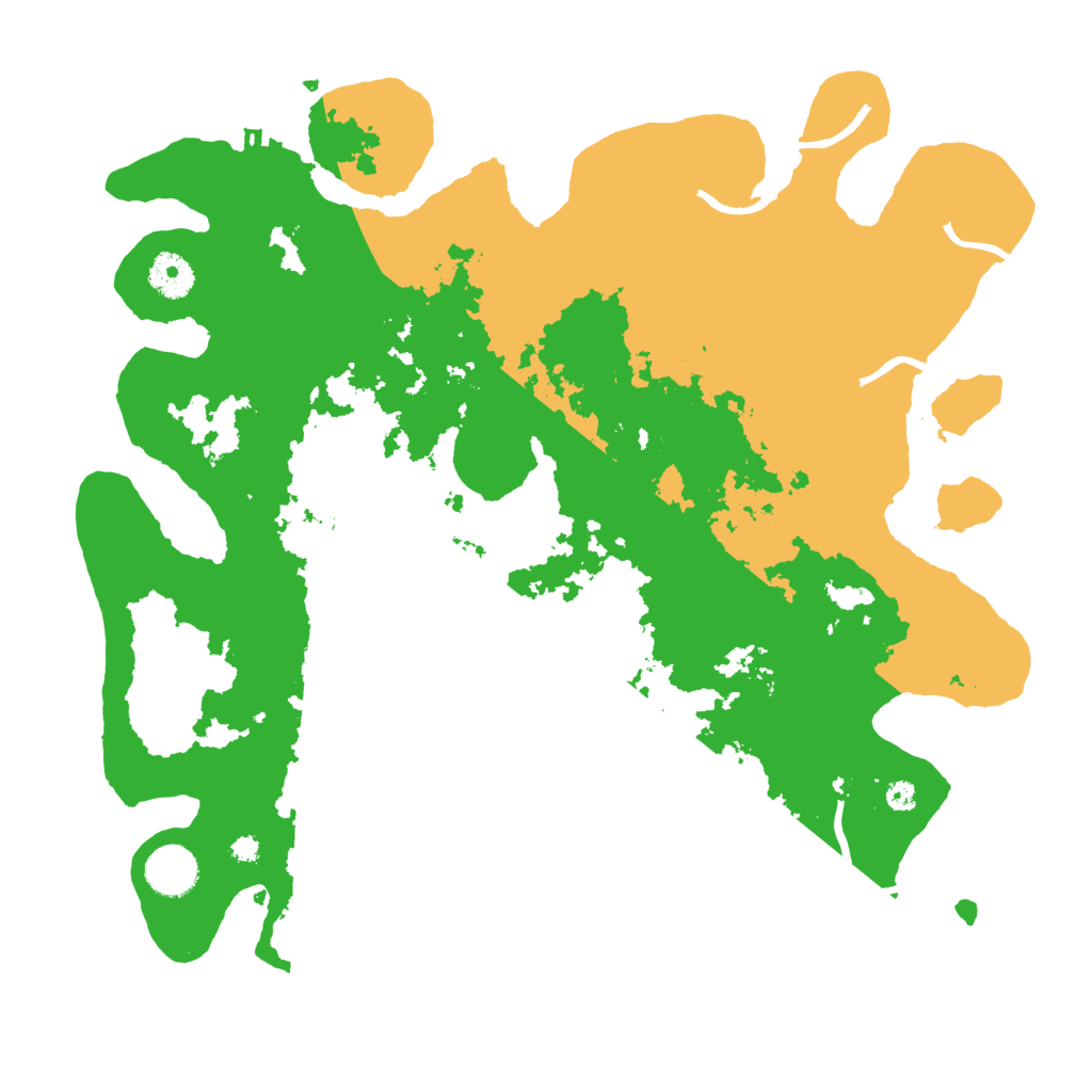 Biome Rust Map: Procedural Map, Size: 3700, Seed: 660897005