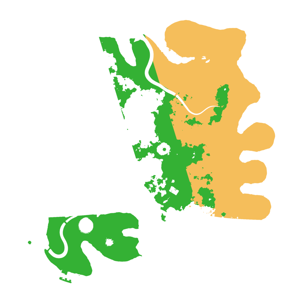 Biome Rust Map: Procedural Map, Size: 3550, Seed: 49591
