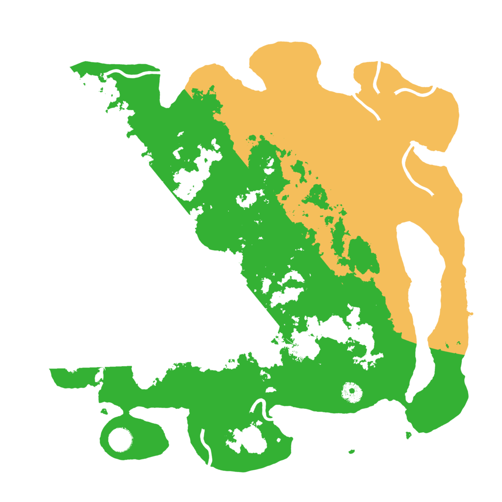 Biome Rust Map: Procedural Map, Size: 3700, Seed: 392283063
