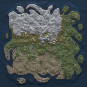 Thumbnail Rust Map: Procedural Map, Size: 5000, Seed: 2033719600, 17 Monuments