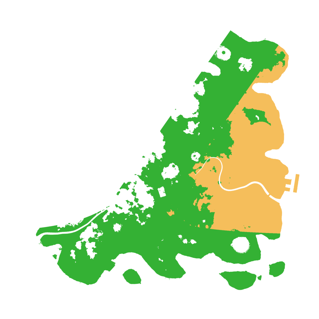 Biome Rust Map: Procedural Map, Size: 3500, Seed: 45875