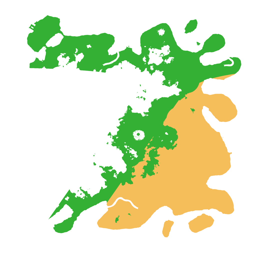 Biome Rust Map: Procedural Map, Size: 3500, Seed: 24245