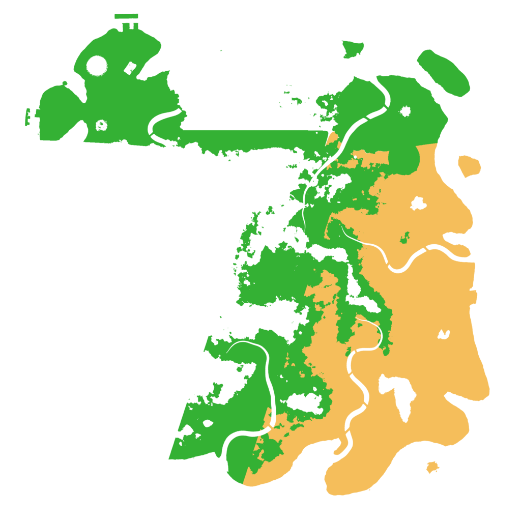 Biome Rust Map: Procedural Map, Size: 4500, Seed: 714654521
